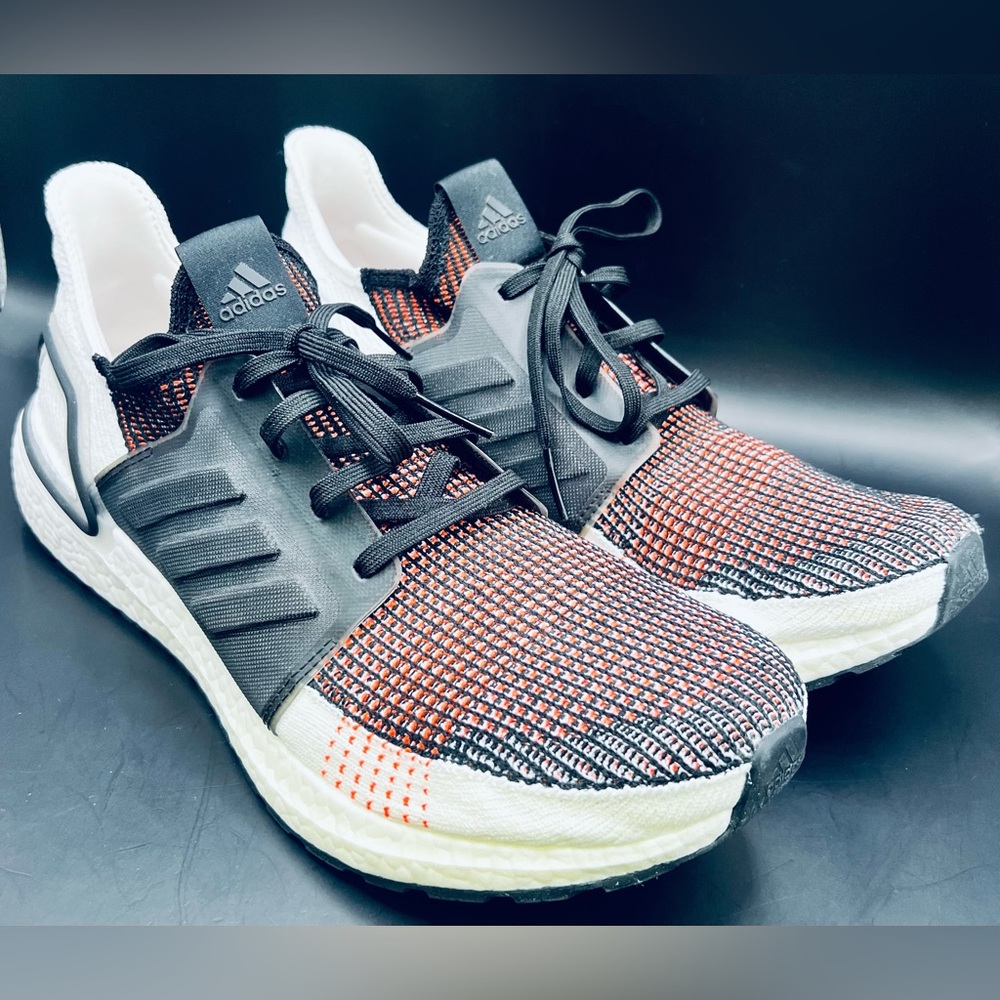 Adidas‎ Ultra Boost 19 Solar Orange and Black Shoes- Mens 13